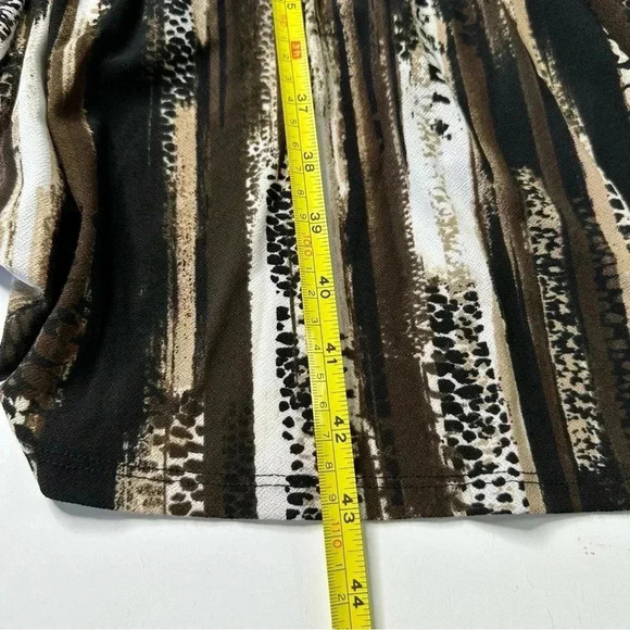 Dana Buchman Women’s Summer Dress Lg Brown Black White Sleeveless Unlined NWT - Picture 11 of 11